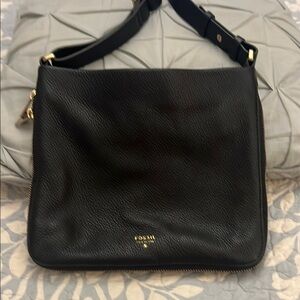 Fossil Black Crossbody Bag Minimalist Design